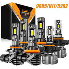 For Chevy Silverado 1500 2007-2015 Auxbeam Led Headlight Fog Light Bulbs 6500k