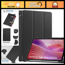 8.7" Tablet Smart Case for Lenovo Tab One / K9 - Slim, Lightweight, Black Cover