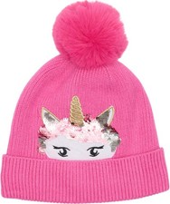 Equipage Kids Knitted Hat Val Unicorn Phlox Pink