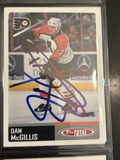 Signed Dan McGillis Flyers 2002/03 Topps Total Auto Card Wow!