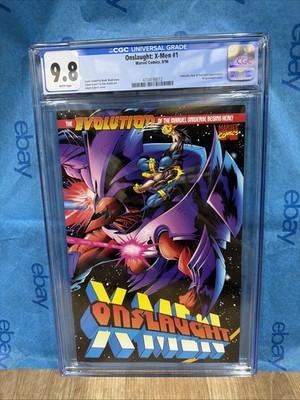 Onslaught: X-men 1 (1996)  9.8 CGC W/P Wrap Cover' Kubert Cover & Art