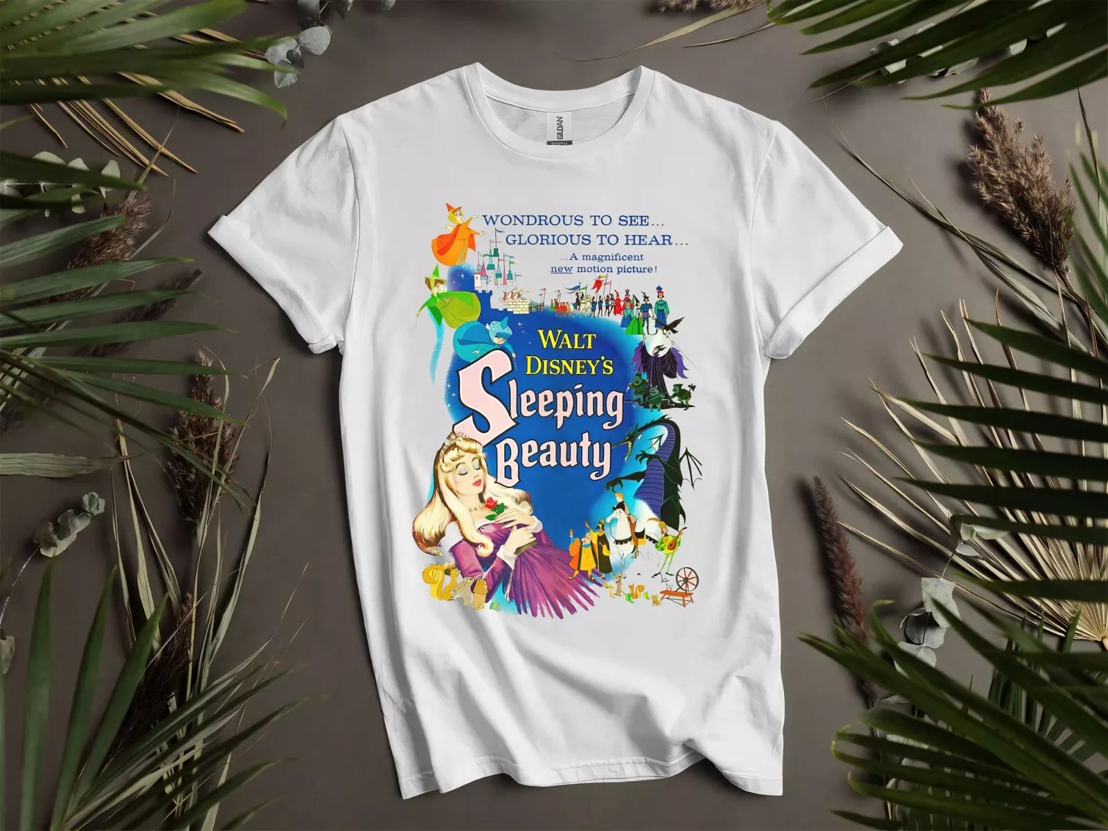 Disney Sleeping Beauty Aurora T-shirt Size S - 5XL Gift For Friends, Kids