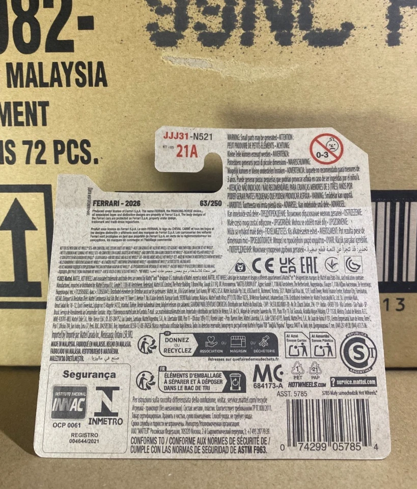 2026 Hot Wheels Mainline Short Card Case C Ferrari F40 Series Ferrari - Bild 2 von 2