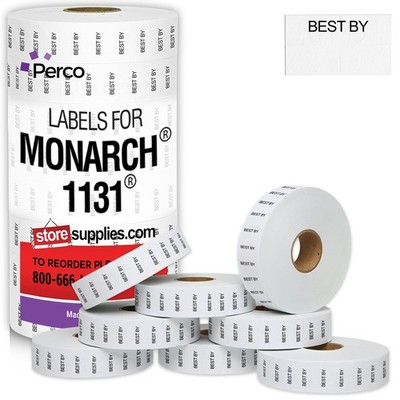 Perco Best BY Labels - 20,000 Price Marking Labels for Monarch 1131 Price Gun...