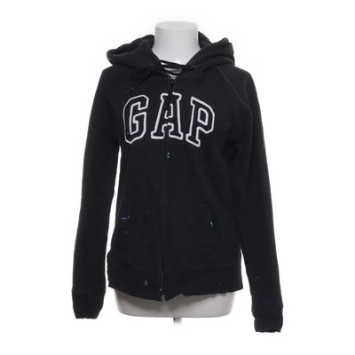 Gap, Kapuzenpullover, Größe: M, Schwarz, Baumwolle/Polyester, Print, Damen #APZ