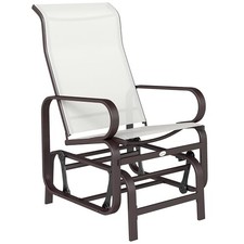 Beige - Outsunny Outdoor Glider Chair Smooth Gliding Mechanism B07N7DG5BF