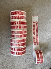 Contents Checked And Security Sealed Packaging Parcel Packing Tape 50mm x 66m