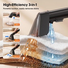 Aspirapolvere Portatile per Tappeti e Tappezzerie a Secco Umido 1,8 L Lubluelu V1 Spot - Miniatura 5