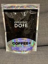 Everyday Dose Coffee+ 7.7 oz Mushrooms Nootropics Collagen Protein Drink Powder