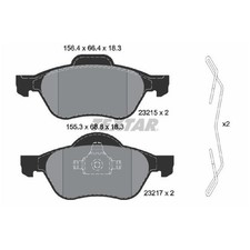 Satz Bremsbeläge Bremsklötze vorne für Renault Laguna DT0/1 2 BG0/1 | 2385121