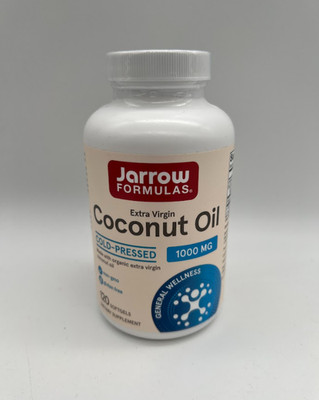 Jarrow Formulas, natives Kokosöl extra, 1.000 mg, 120 Weichkapseln