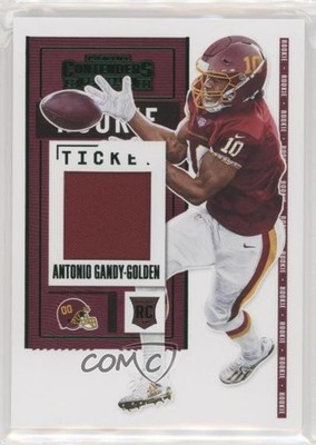 2020 Contenders Rookie Ticket Swatches Variation Antonio Gandy-Golden RC s3e