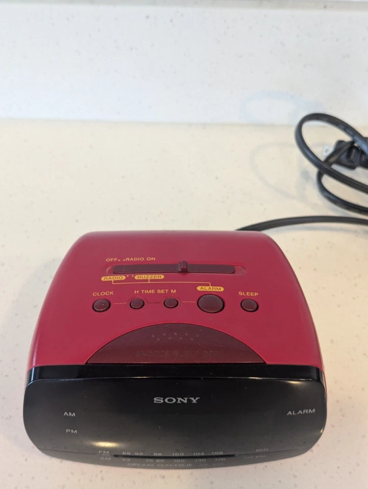 Sony ICF-C111 Dream Machine AM/FM LED Reloj Despertador Radio Reposo Batería Respaldo Foto 3 de 4