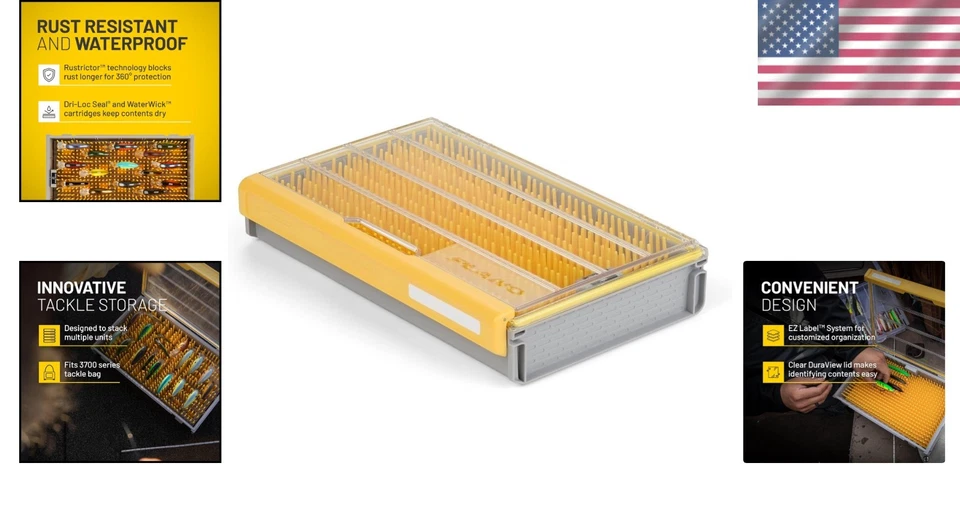 Innovadora caja de almacenamiento con sello Dri-Loc - Perfecto para crankbaits pequeños Foto 2 de 4