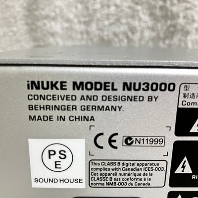 Behringer iNUKE NU3000 Rackmount | 3000W Stereo Power Amplifer | eBay