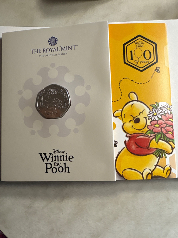 The Royal Mint Disney Winnie the Pooh 100 Years UK 50p BU Coin 2026