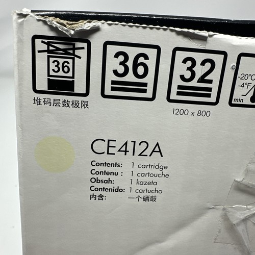 HP 305A Yellow Toner Cartridge - Single Pack - CE412A - Open Box - Yellow Only - Picture 2 of 7