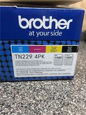 NEW GENUINE BROTHER TN229 4PK FULL SET TONER CARTRIDGES PLS READ DESCRIPTION