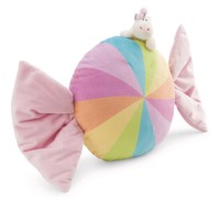 Nici 61918 Kissen BonbonföRmig 45Cm Mit Kuscheltier Einhorn | Theodor & Friends