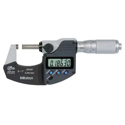 Mitutoyo 293-348-32Cal Mic, 0 To 1/0 To 25.4Mm, Friction, Nist, Case