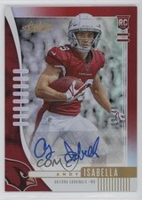 2019 Panini Absolute Rookie Red Spectrum Signatures /40 Andy Isabella Auto 4f5