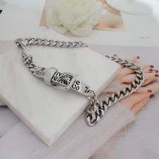 Vivienne Westwood Augustino Choker Buckle Logo Design Silver Brass New Unused