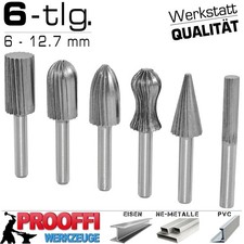 6-tlg Metall Fräser Wolframcarbid Schaftfräser Stahl Bormaschine Freihandfräser
