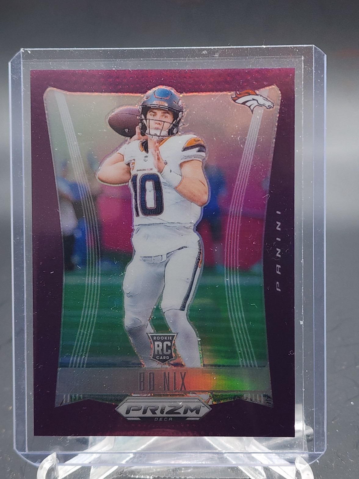 BO NIX 2024 PRIZM DECA PURPLE ROOKIE RC /99 #92 BRONCOS FOOTBALL Q5454