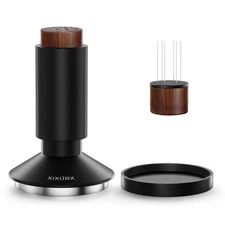51mm Espresso Tamper & Magnetic WDT Tool, Barista Cofee Tamper with Spring Lo...