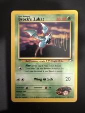 Brock's Zubat Gym Heroes 24/132 Unlimited Rare Card Near Mint Condition