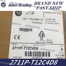 New Factory AB 2711P-T12C4D8 PanelView Plus 12.1" Sealed In Box US Free Tax