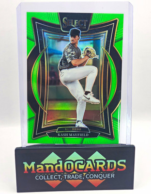 2025 Panini Select Concourse Kash Mayfield Padres Neon Green Prizm /49 #95