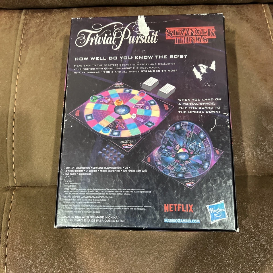 Stranger Things Trivial Pursuit Back To The 80's Board Game 2018 100% COMPLETE - Image 4 of 4
