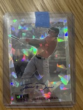 2020 Leaf Metal Draft - 1990 Leaf Autographs Jarren Duran #LA-JD3 Silver Wave