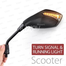 Black Mirror Built-in Fist LED Running & Indi...