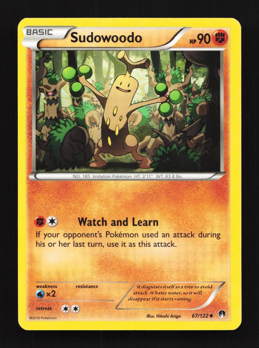 Sudowoodo 67/122 LP BREAKpoint English Pokemon Card TCG
