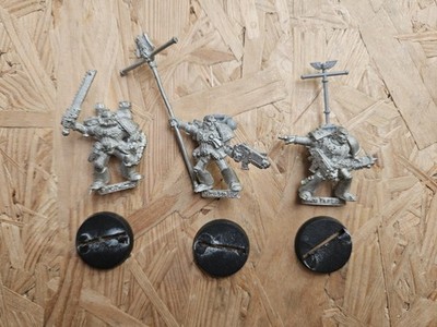 Warhammer 40k Space Marine INCOMPLETE Command Squad Metal