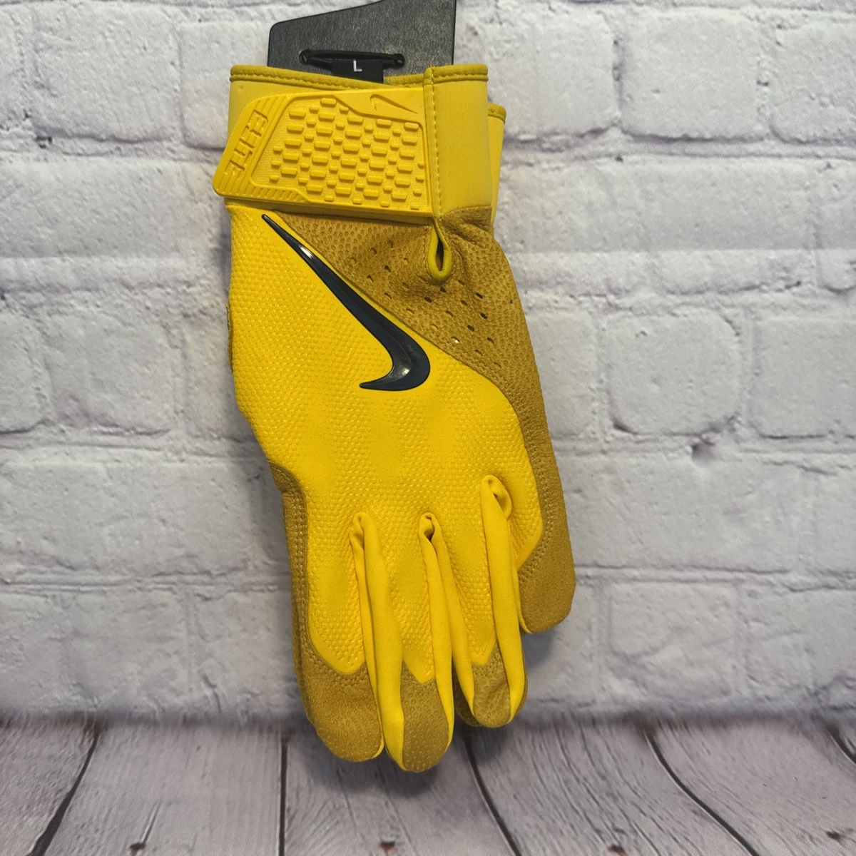Nike Alpha Elite Bateo Golf Béisbol Oro Amarillo Dri-Fit Talla GRANDE L NUEVO