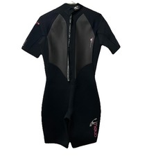O'Neill Women's Reactor-2 2mm Back Zip Wetsuit Black Short Jane 14