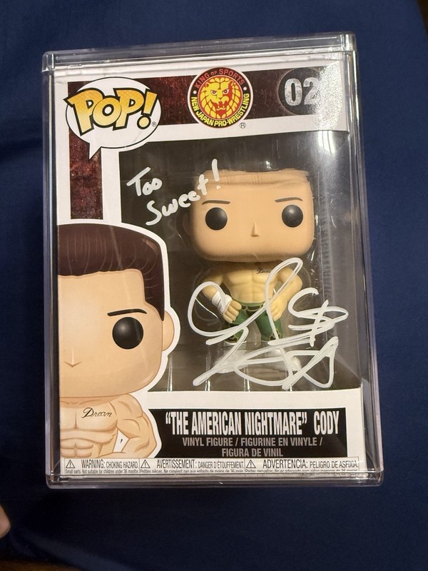 Cody Rhodes the American Nightmare Signed Funko Pop