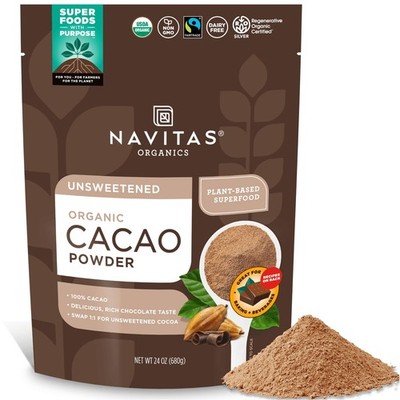 Navitas Organics Cacao Powder - Cocoa 24 Ounce (Pack of 1), 