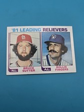 1982 Topps Baseball ROLLIE FINGERS BRUCE SUTTER Relievers #168 NM