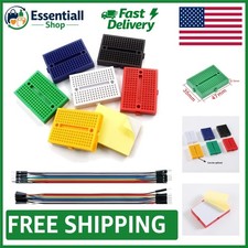 170-Hole Colorful Breadboard Kit for Solderless Connections in Arduino Projects