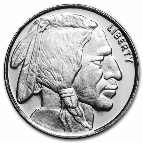 New Listing1 Troy Ounce .999 Fine Silver Buffalo Round Precious Metal Coin 1 oz Silver