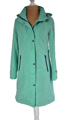 Walbusch Aquastop Mantel, Trench, Funktions-Jacke Gr. 34, Hellgrün, Regen/Wind