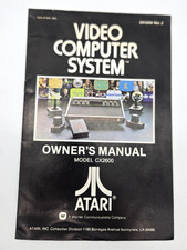 Vintage 1978 Atari CX2600 Video Computer System Owner's Manual Guide Rev 2