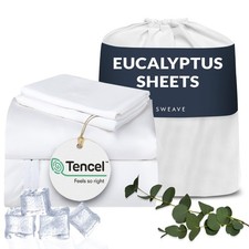 Eucalyptus Sheets   Cooling Tencel Sheets Twin Blend with Egyptian Cotton,