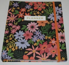 David Tutera  Monthly Planner Fashion Pink Floral Hardback Spiral 9x6" Pages