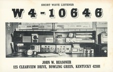 1975 QSL Card W4-10646 to KW5ITU Bowling Green Kentucky USA #1348