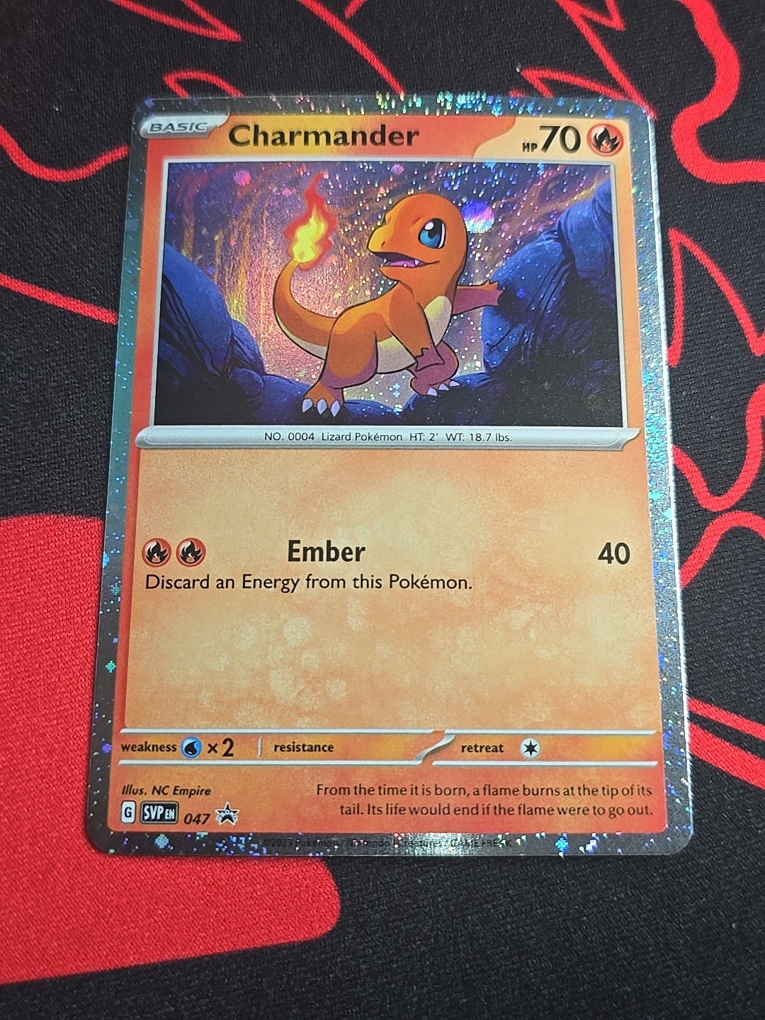 Charmander SVP047 Black Star Promos Cosmos Holo Starter Pokémon 151 TCG 2023 NM